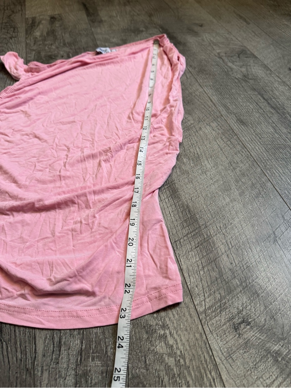 Princess Polly: Pink Solid One-Shoulder Ruched Stretch Jersey Top, Size 8(M) - Picture 7 of 7